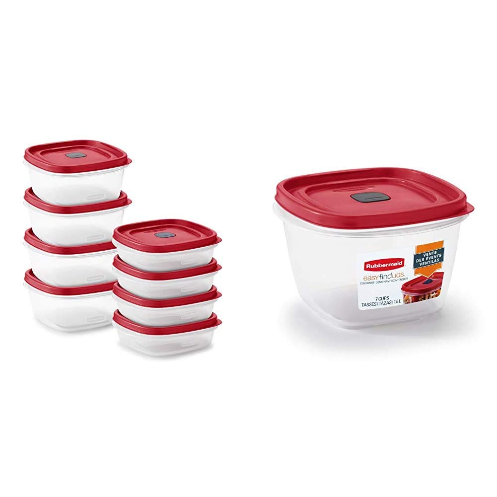 Amazon.com: Rubbermaid 16-Piece Food Storage Containers with Lids